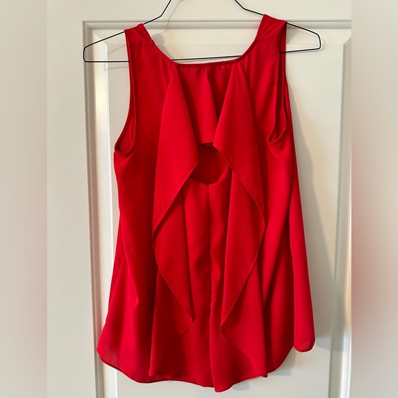 Red Sleeveless Blouse in Medium. - Picture 2 of 2